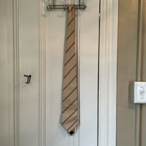 Silk gold and black Banana Republic tie